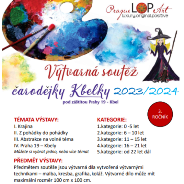 Výtvarná soutěž čarodějky Kbelky