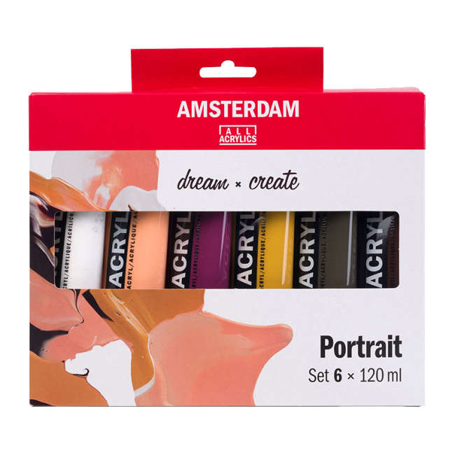 Set akryl Amsterdam 6 x 20 ml Portrait Colors