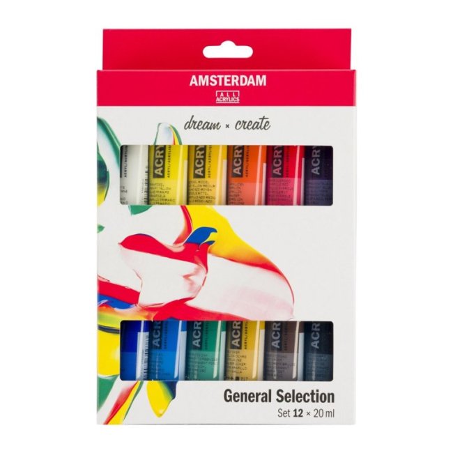 Set akryl Amsterdam 12 x 20 ml